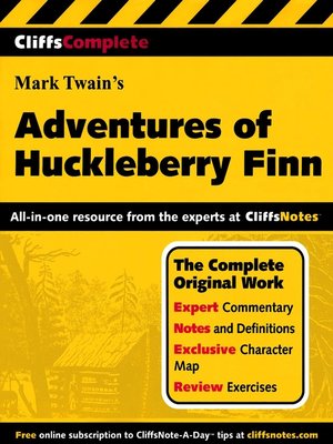 cover image of CliffsComplete<sup>TM</sup> The Adventures of Huckleberry Finn